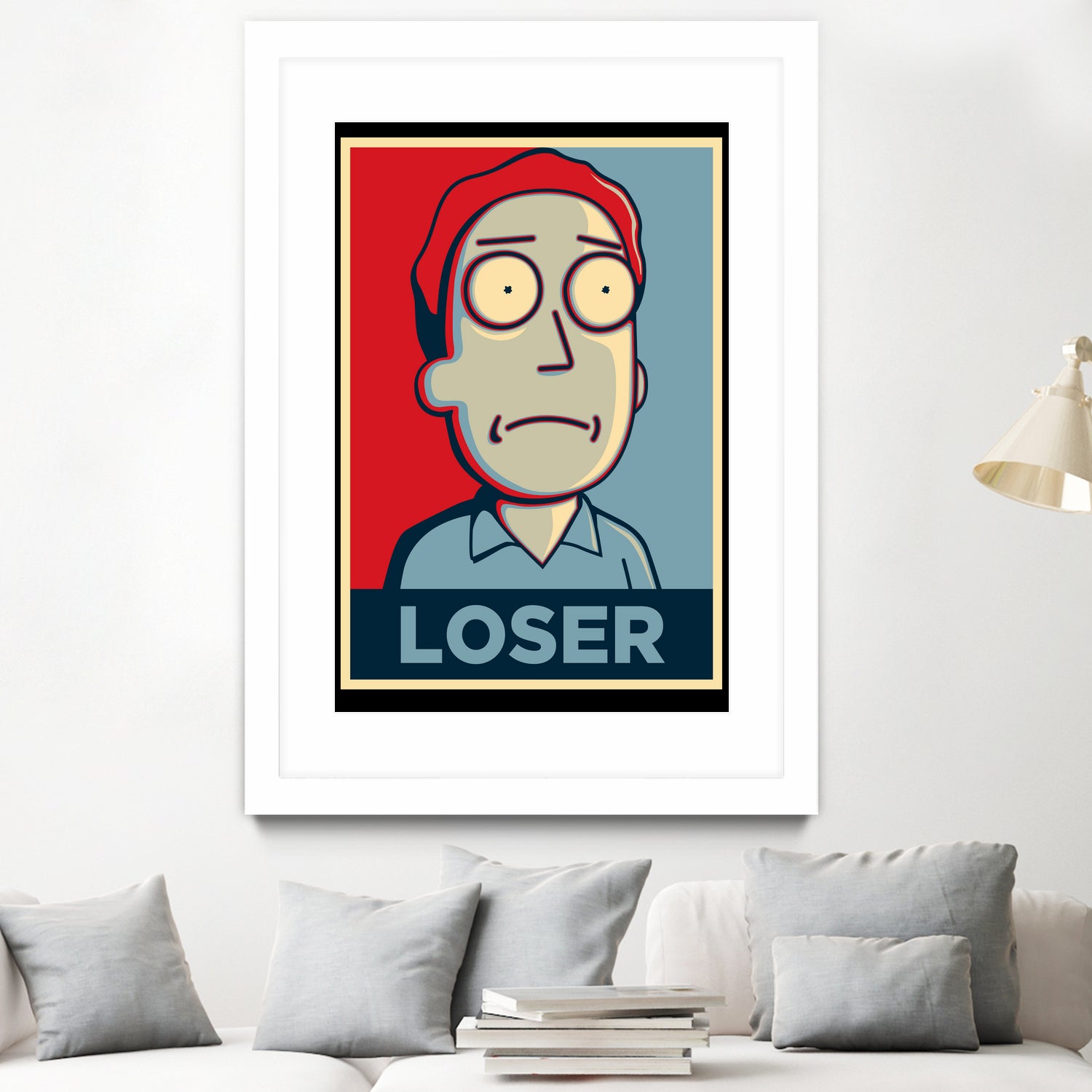 LOSER by Christopher Sanabria on GIANT ART - blue digital painting