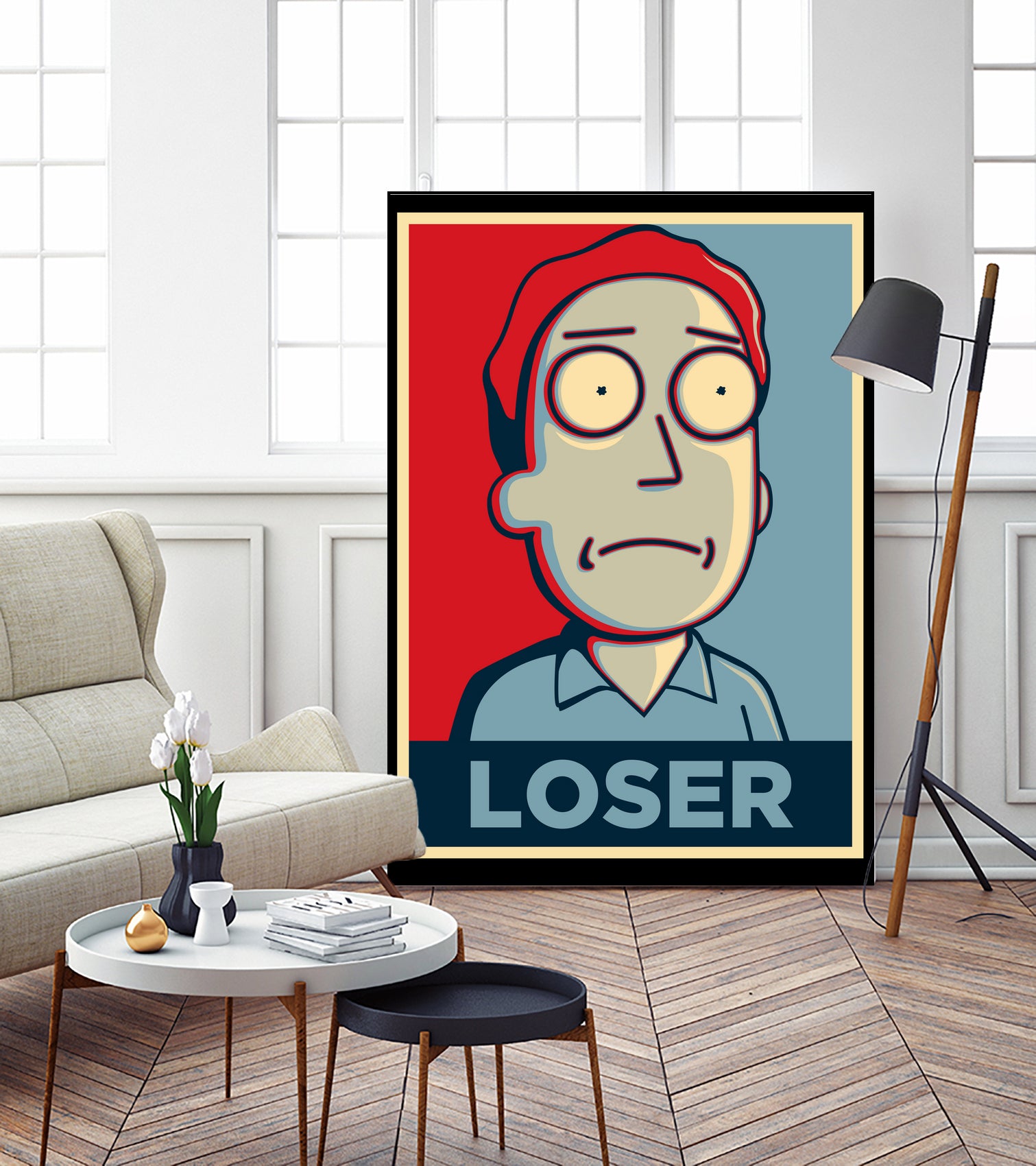 LOSER by Christopher Sanabria on GIANT ART - blue digital painting