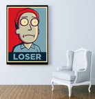 LOSER by Christopher Sanabria on GIANT ART - blue digital painting