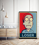 LOSER by Christopher Sanabria on GIANT ART - blue digital painting