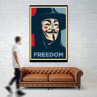 FREEDOM by Christopher Sanabria on GIANT ART - blue digital painting