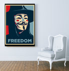 FREEDOM by Christopher Sanabria on GIANT ART - blue digital painting