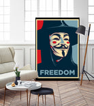 FREEDOM by Christopher Sanabria on GIANT ART - blue digital painting