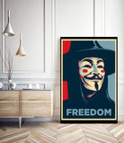 FREEDOM by Christopher Sanabria on GIANT ART - blue digital painting