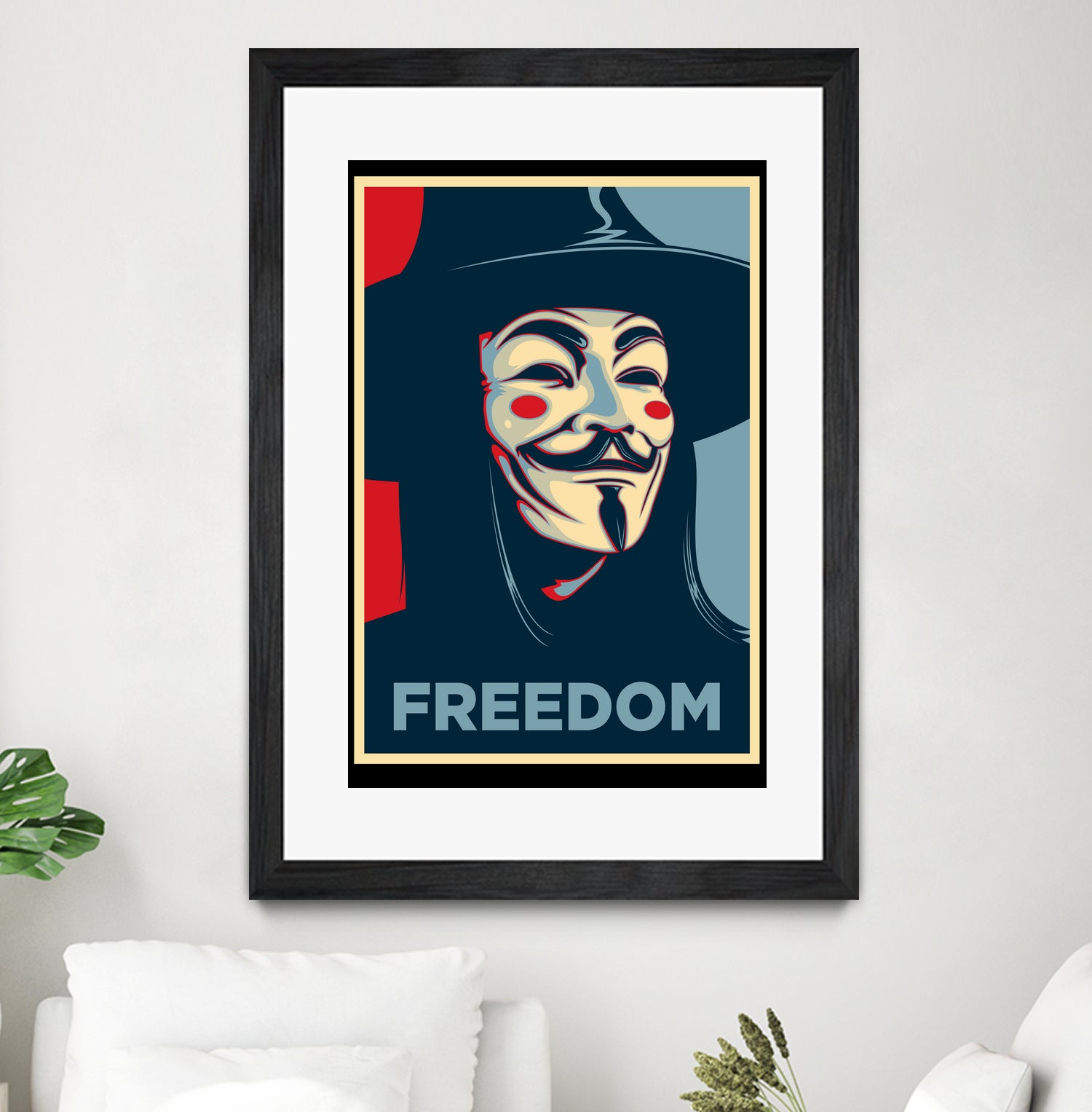 FREEDOM by Christopher Sanabria on GIANT ART - blue digital painting