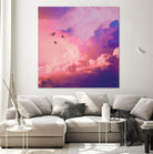 Oil of angels by Jorge Luis Miraldo on GIANT ART - pink digital painting