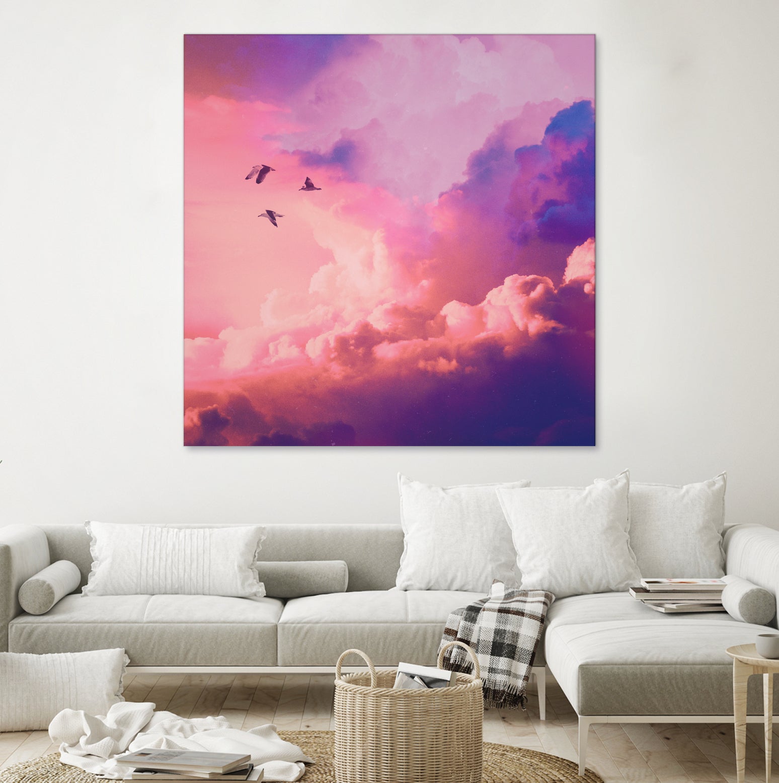 Oil of angels by Jorge Luis Miraldo on GIANT ART - pink digital painting