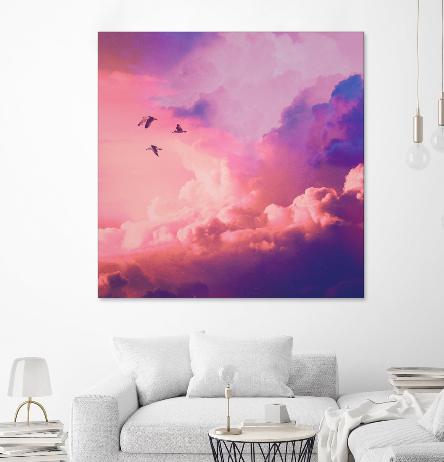 Oil of angels by Jorge Luis Miraldo on GIANT ART - pink digital painting