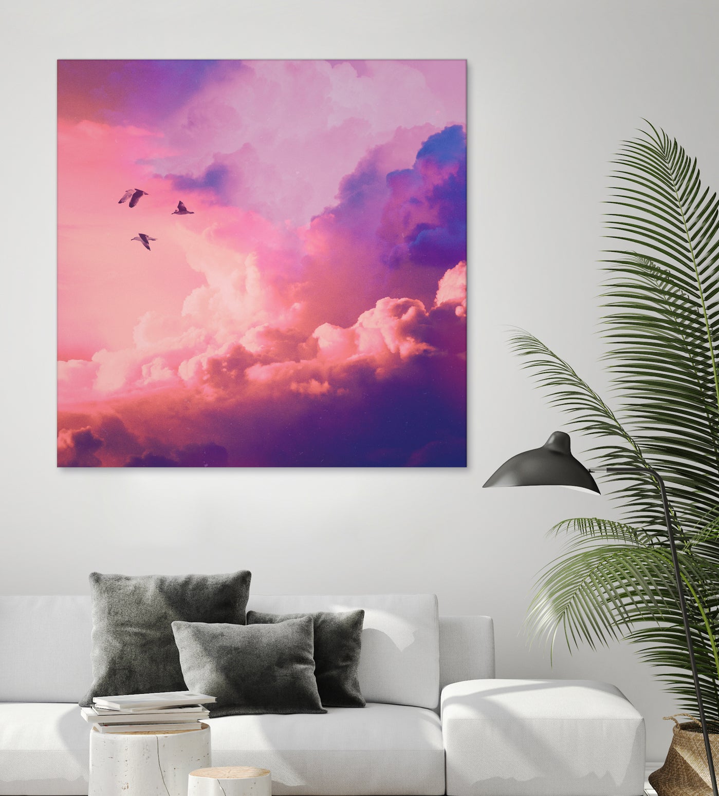 Oil of angels by Jorge Luis Miraldo on GIANT ART - pink digital painting