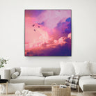 Oil of angels by Jorge Luis Miraldo on GIANT ART - pink digital painting