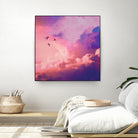 Oil of angels by Jorge Luis Miraldo on GIANT ART - pink digital painting