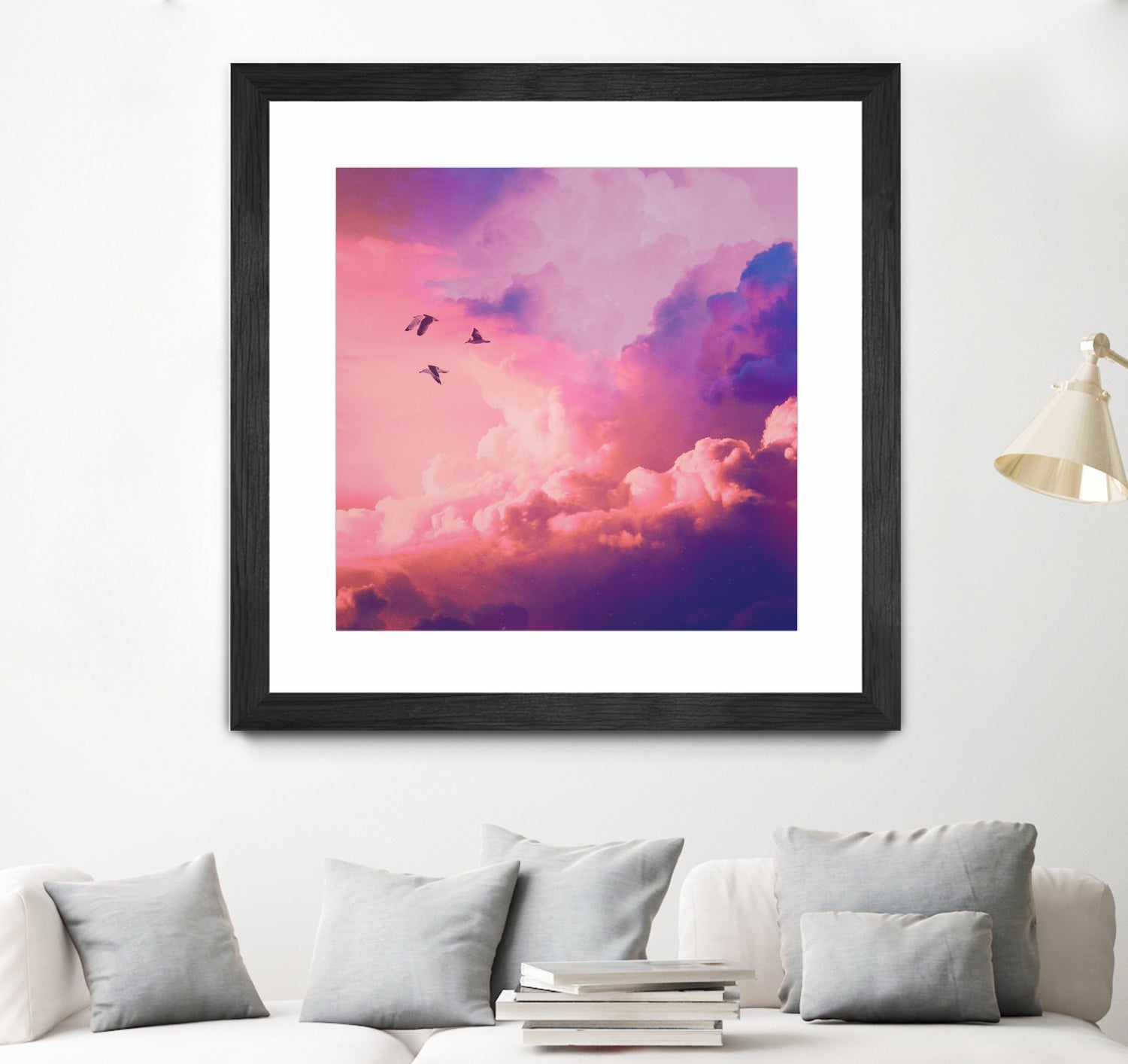 Oil of angels by Jorge Luis Miraldo on GIANT ART - pink digital painting