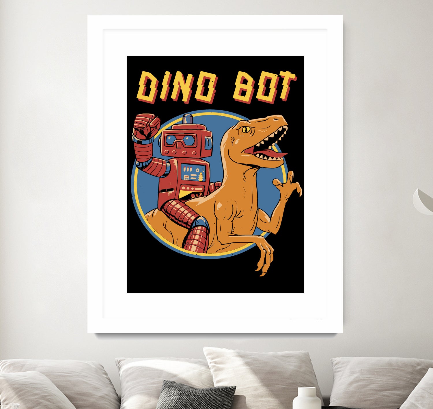 Dino Bot by Vincent Trinidad on GIANT ART - black digital painting