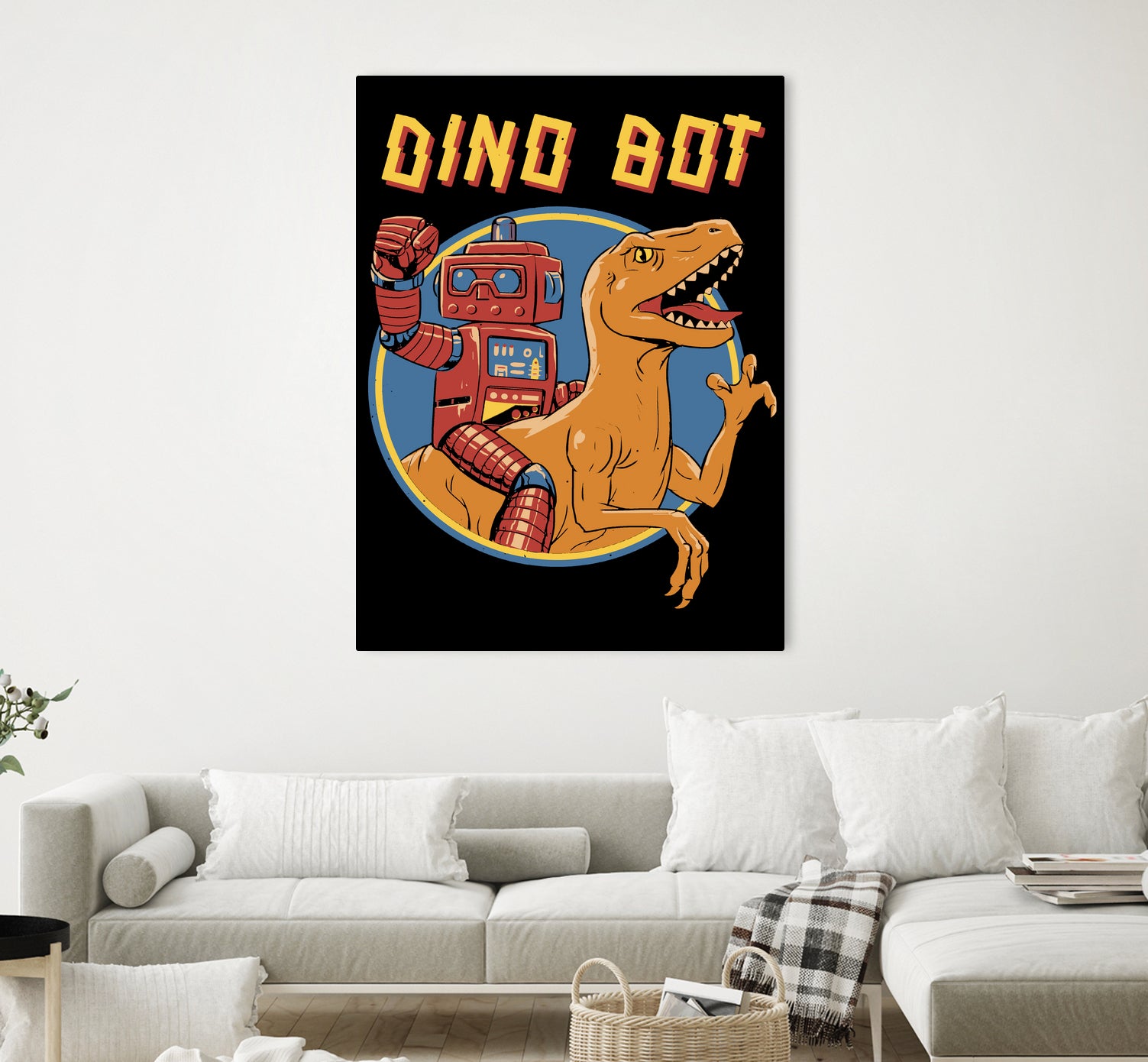 Dino Bot by Vincent Trinidad on GIANT ART - black digital painting