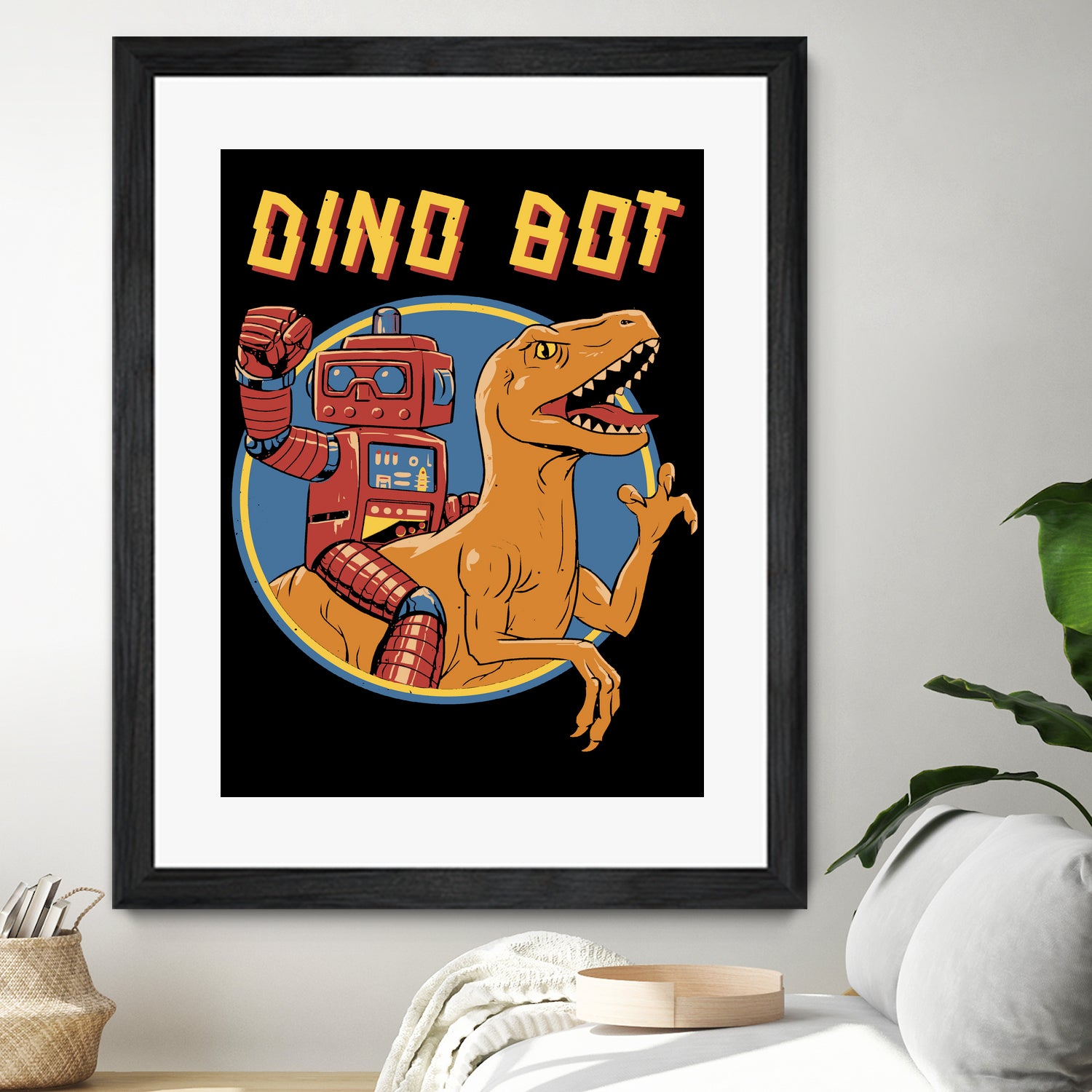 Dino Bot by Vincent Trinidad on GIANT ART - black digital painting