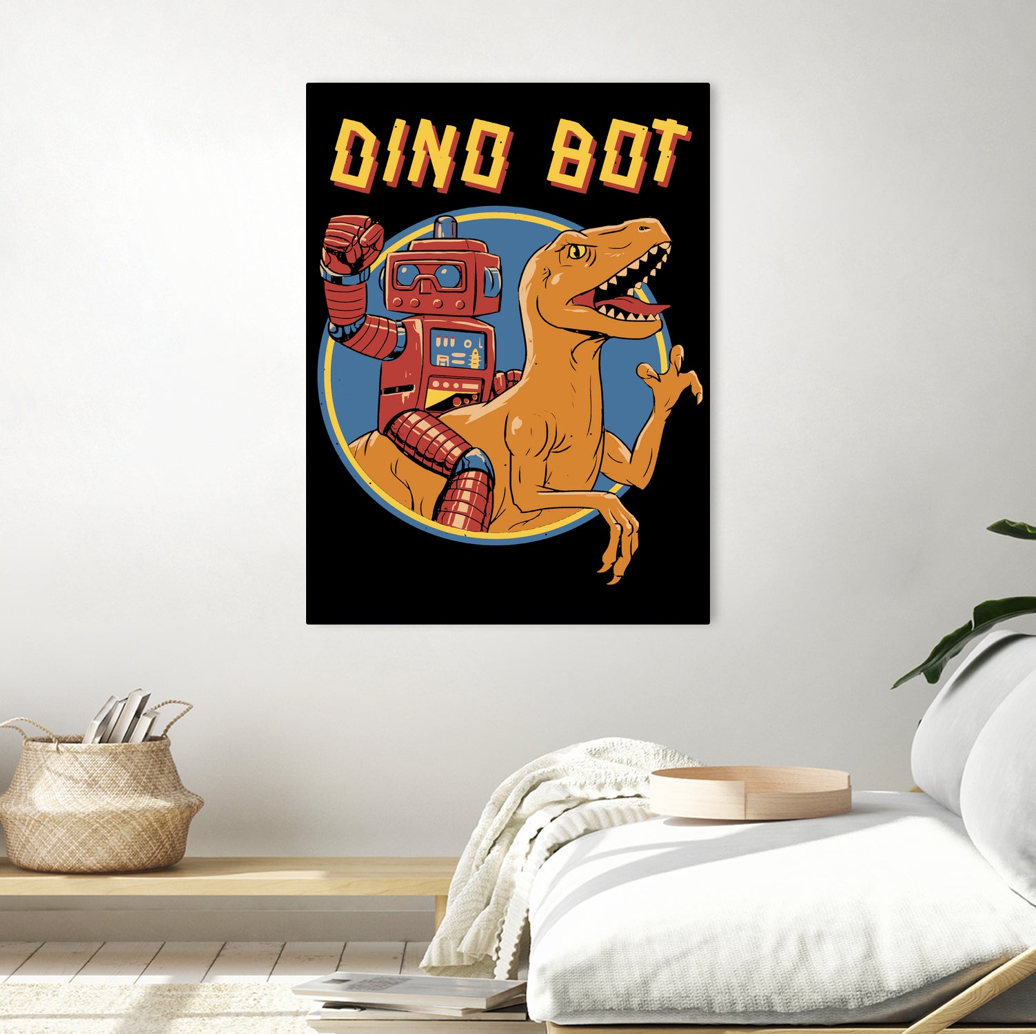 Dino Bot by Vincent Trinidad on GIANT ART - black digital painting