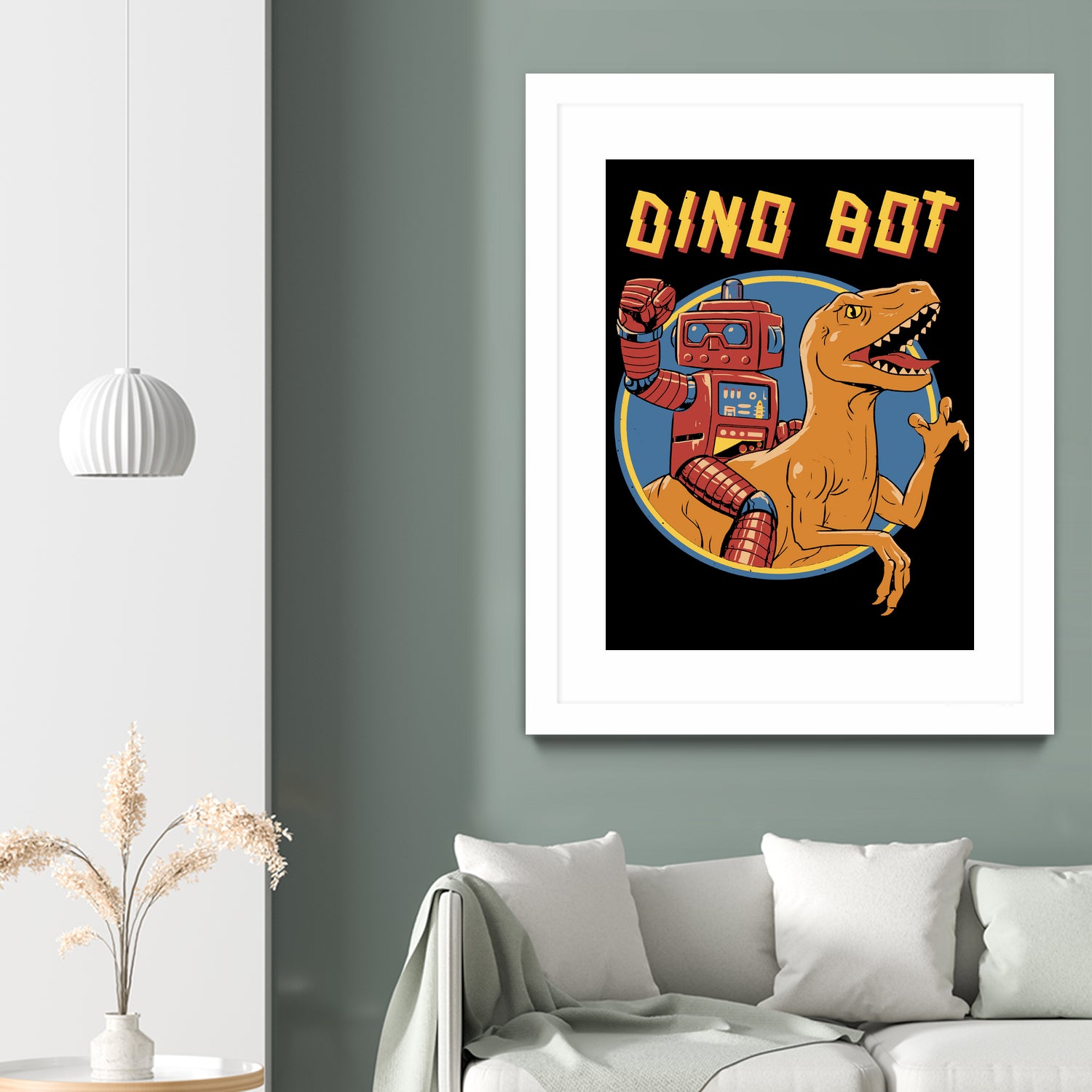 Dino Bot by Vincent Trinidad on GIANT ART - black digital painting