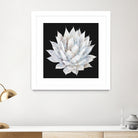 White Marble Agave Plant by amini 54 on GIANT ART - white digital painting