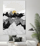 Sun Rise by Christina Shek on GIANT ART - gray digital drawing