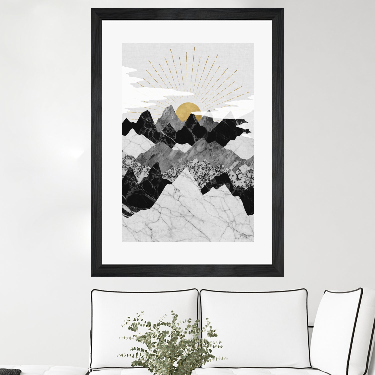 Sun Rise by Christina Shek on GIANT ART - gray digital drawing