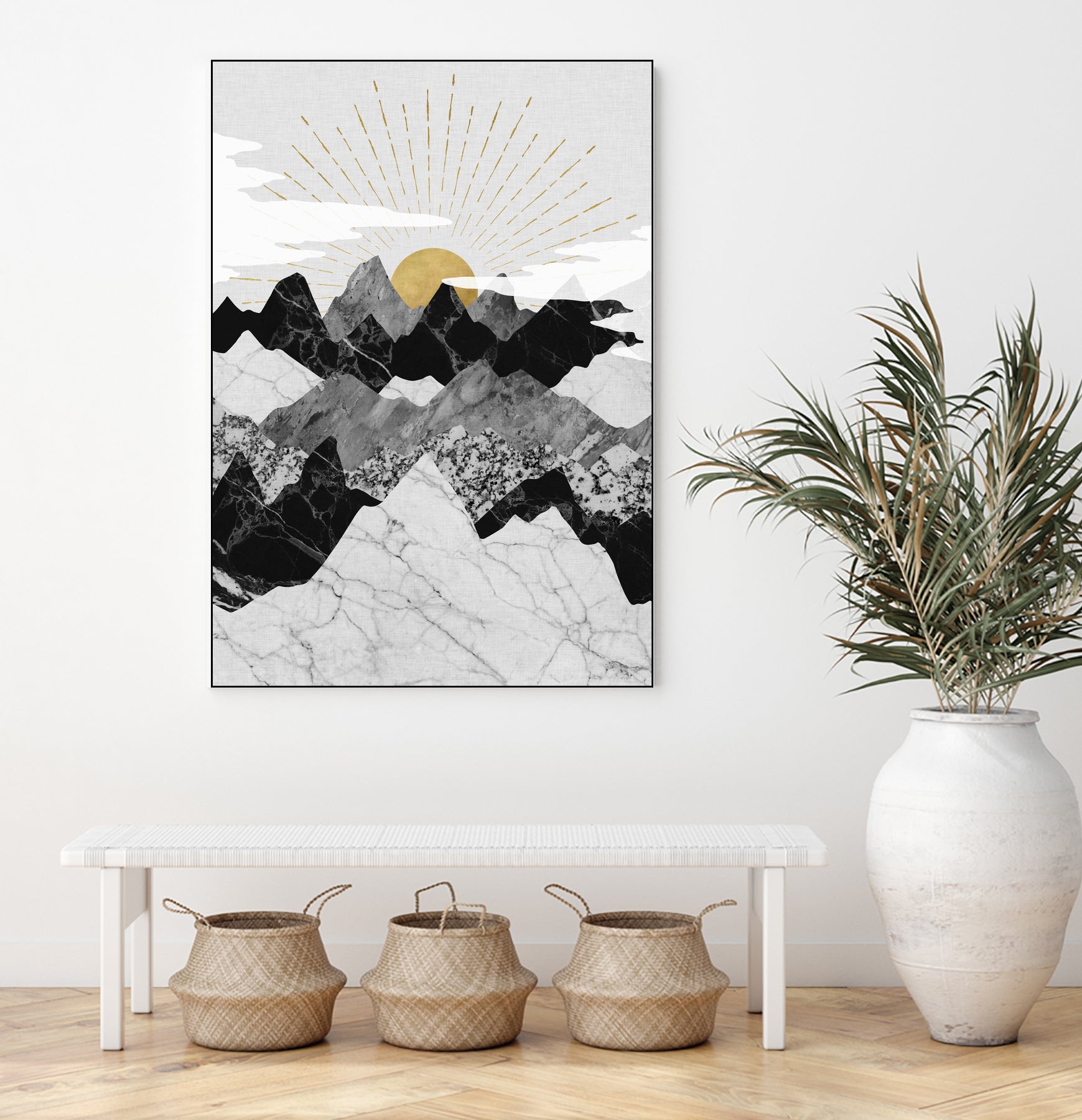 Sun Rise by Christina Shek on GIANT ART - gray digital drawing