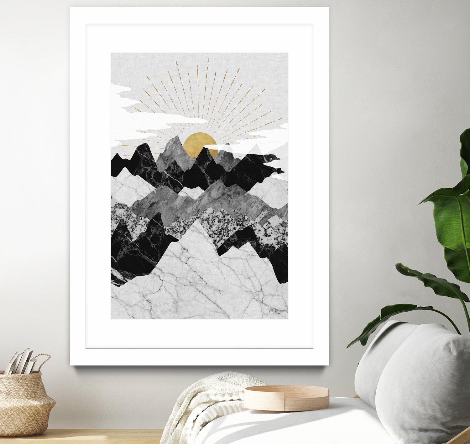 Sun Rise by Christina Shek on GIANT ART - gray digital drawing