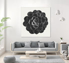 Black Marble Succulent Plant by amini 54 on GIANT ART - black digital painting