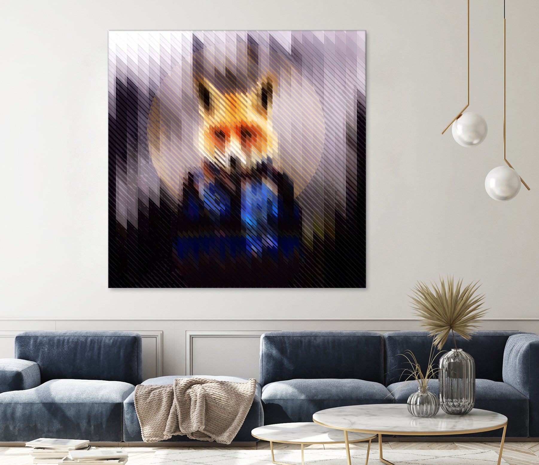 Cool Fox by Ali Gulec on GIANT ART - black digital drawing