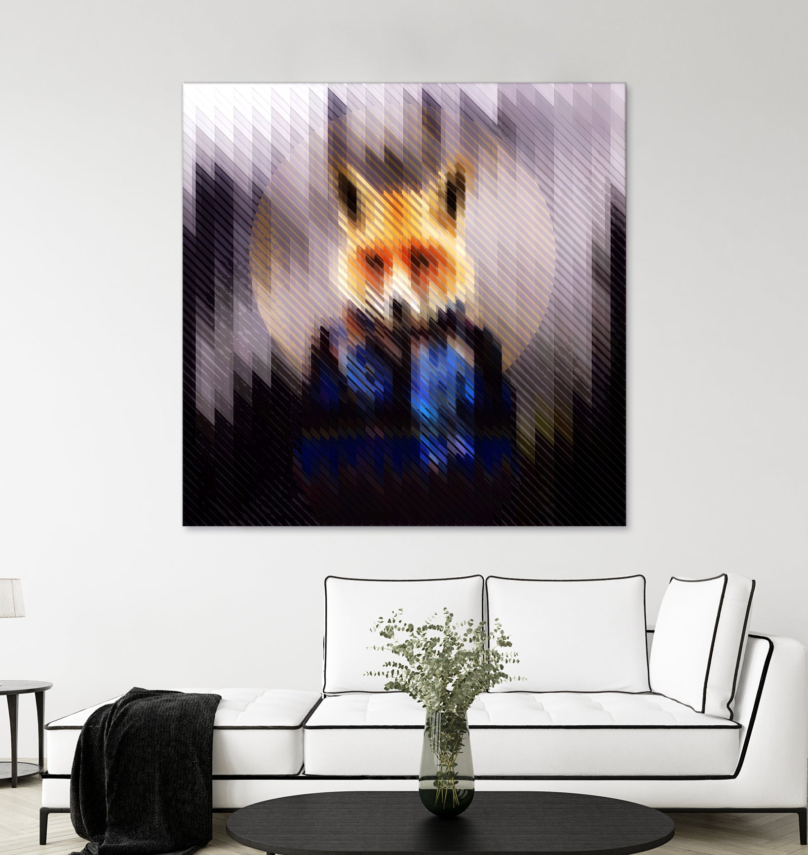 Cool Fox by Ali Gulec on GIANT ART - black digital drawing