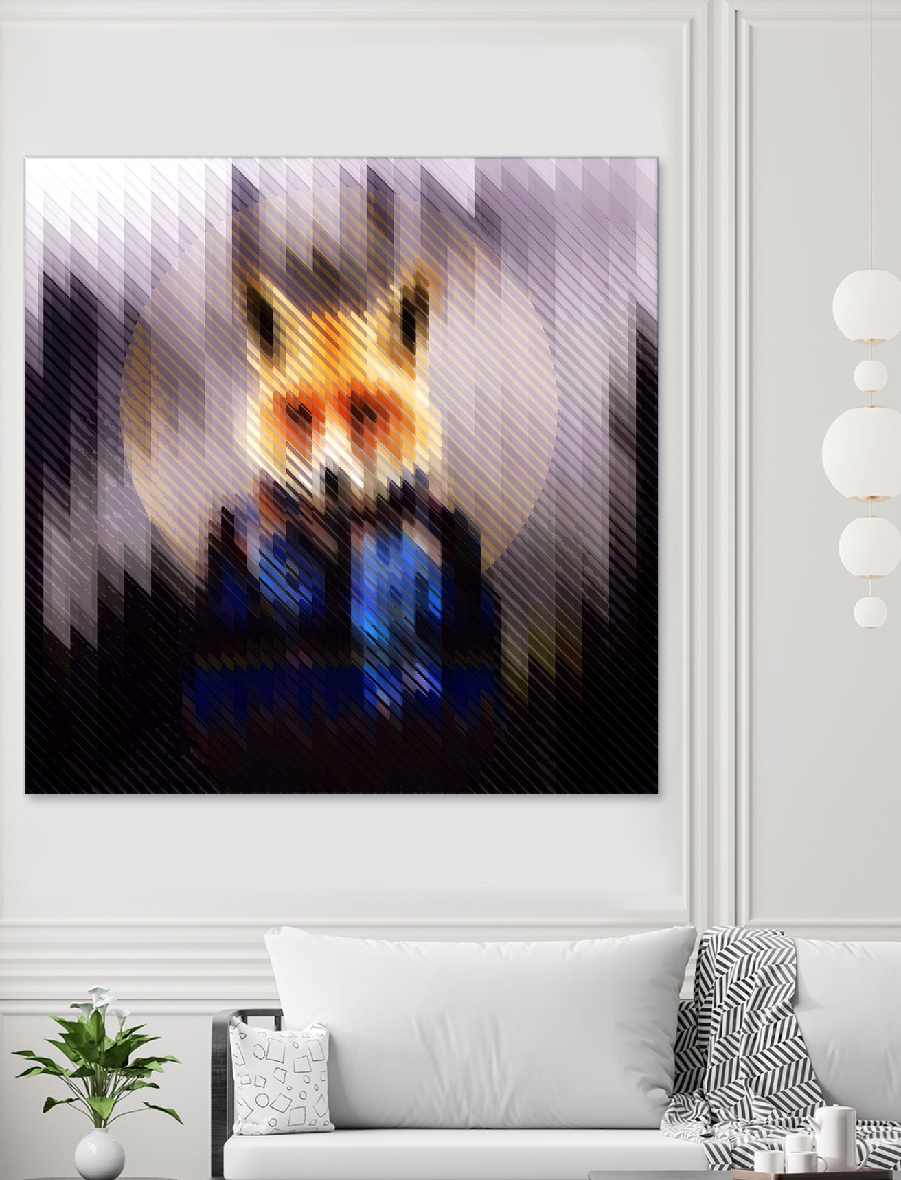 Cool Fox by Ali Gulec on GIANT ART - black digital drawing