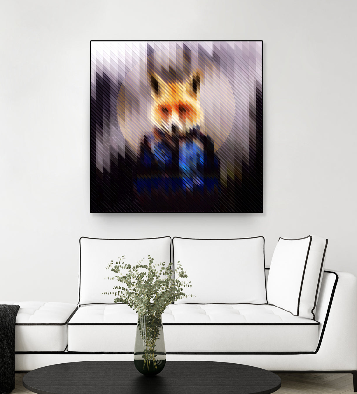 Cool Fox by Ali Gulec on GIANT ART - black digital drawing