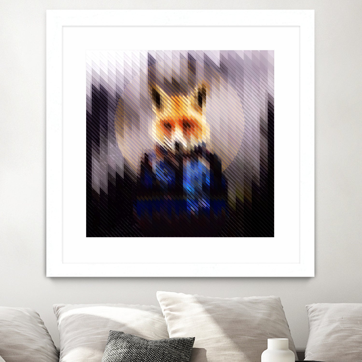 Cool Fox by Ali Gulec on GIANT ART - black digital drawing