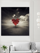 heart tree by Dirk Wüstenhagen on GIANT ART - brown photo illustration