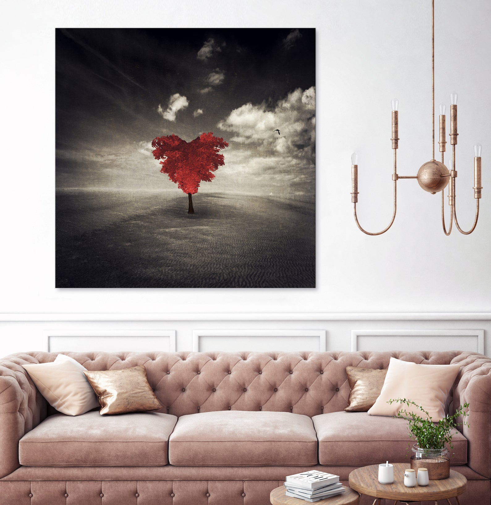 heart tree by Dirk Wüstenhagen on GIANT ART - brown photo illustration