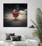 heart tree by Dirk Wüstenhagen on GIANT ART - brown photo illustration