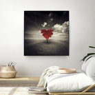 heart tree by Dirk Wüstenhagen on GIANT ART - brown photo illustration