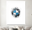 BMW Logo splatter painting by Jurijs Permanickis on GIANT ART - white digital painting