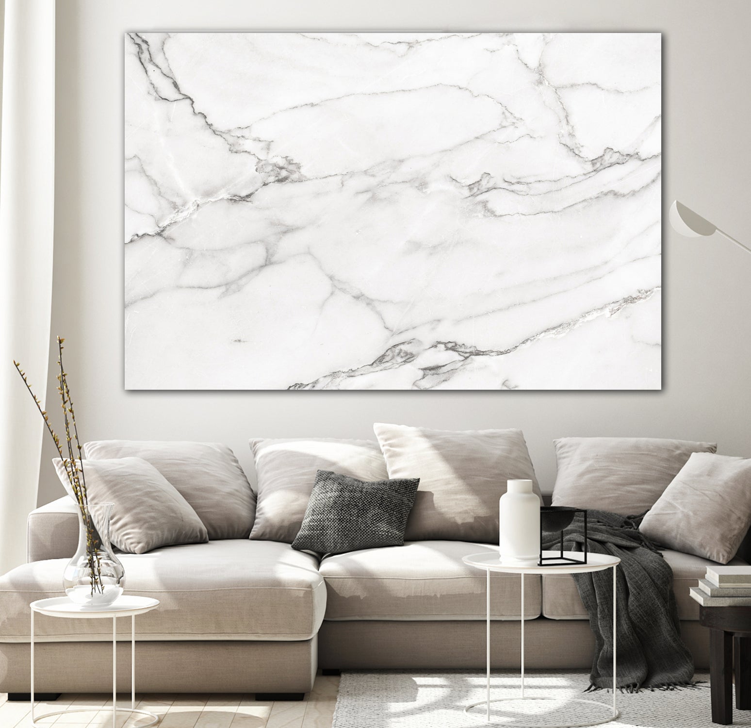 White Marble V by amini 54 on GIANT ART - white photo manipulation