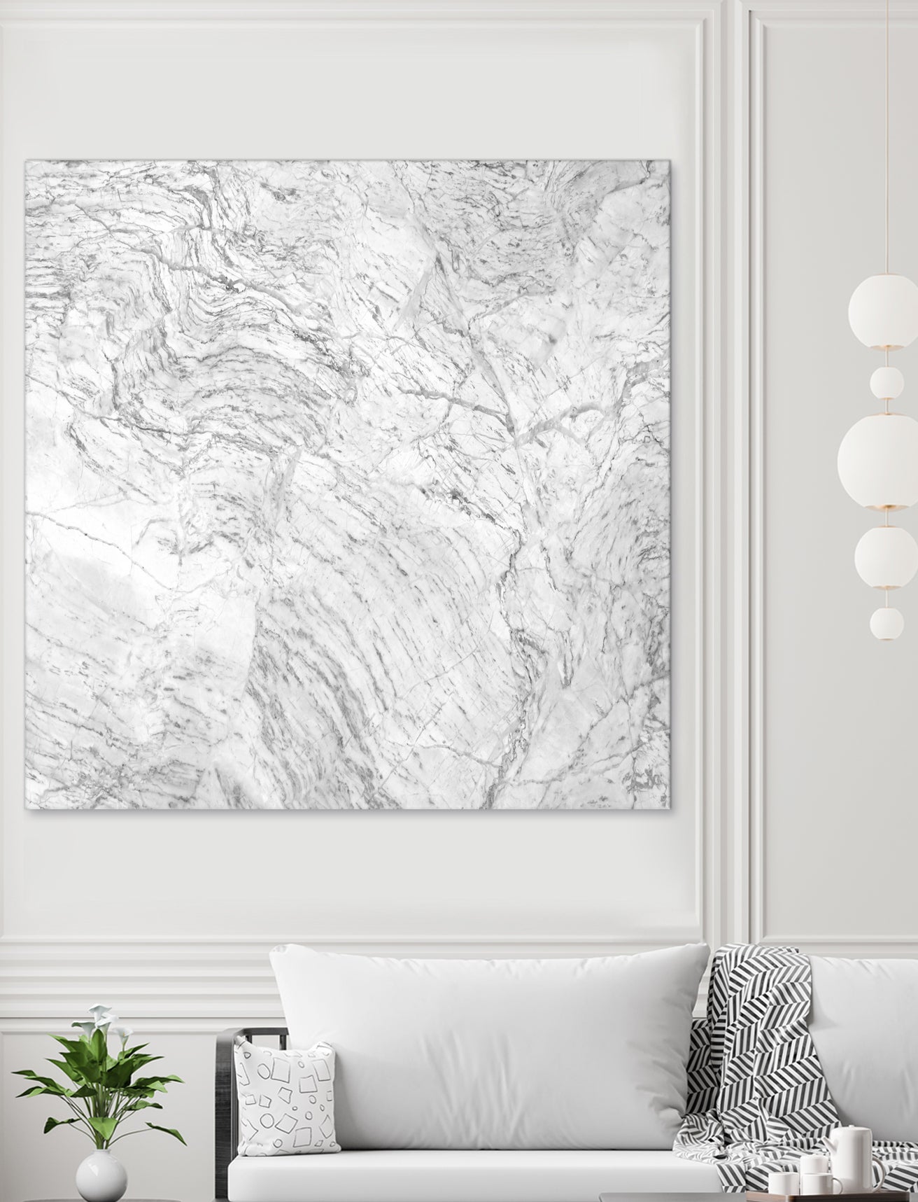 White Marble IV by amini 54 on GIANT ART - white photo manipulation