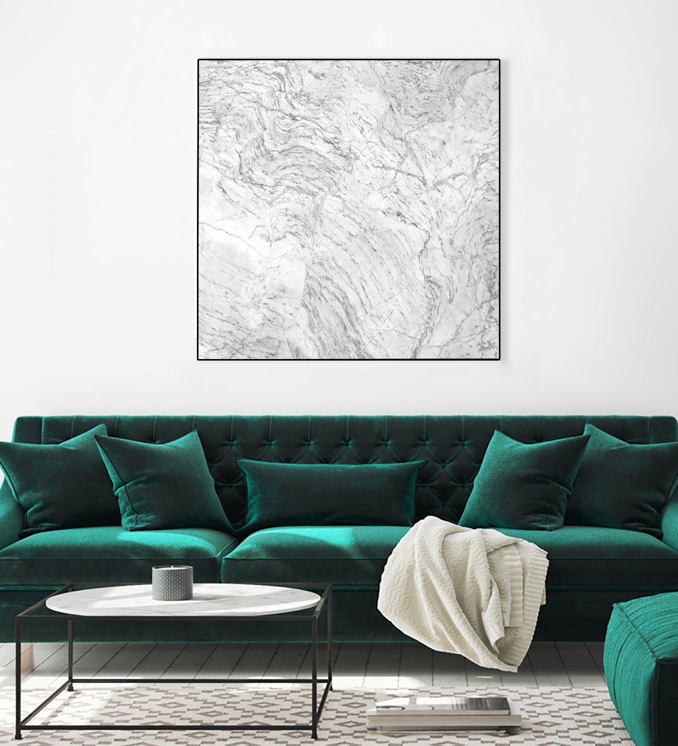 White Marble IV by amini 54 on GIANT ART - white photo manipulation