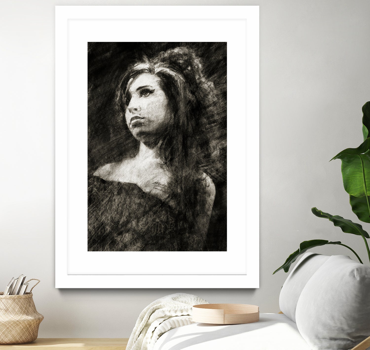 Amy Winehouse by Allan Burch on GIANT ART - black digital drawing