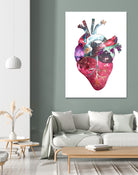 Superstar Heart by Bianca Green on GIANT ART - fuchsia mixed media