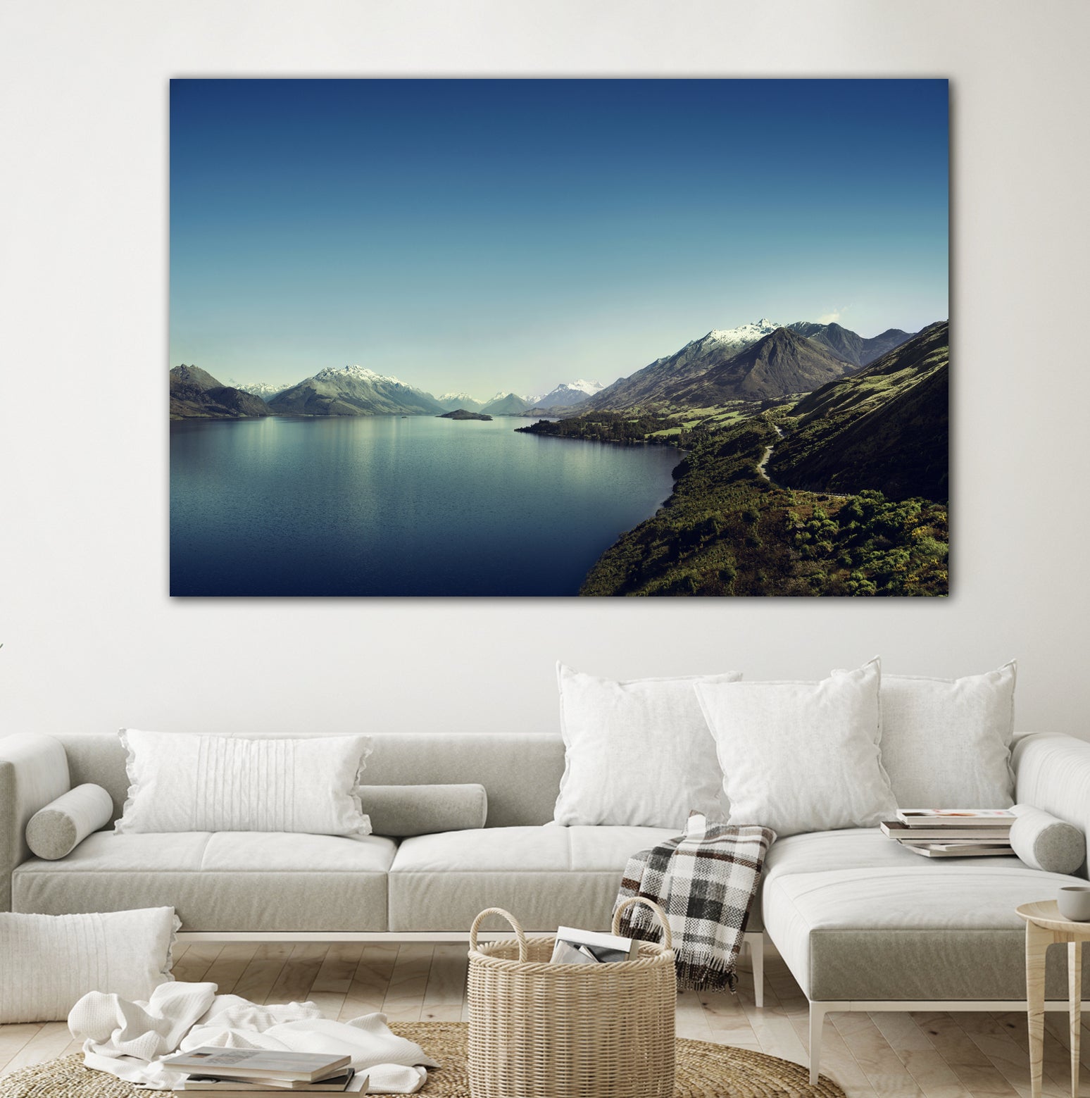 On my way to Glenorchy (Things happened to me) by José Manuel Ríos Valiente on GIANT ART - blue photo illustration