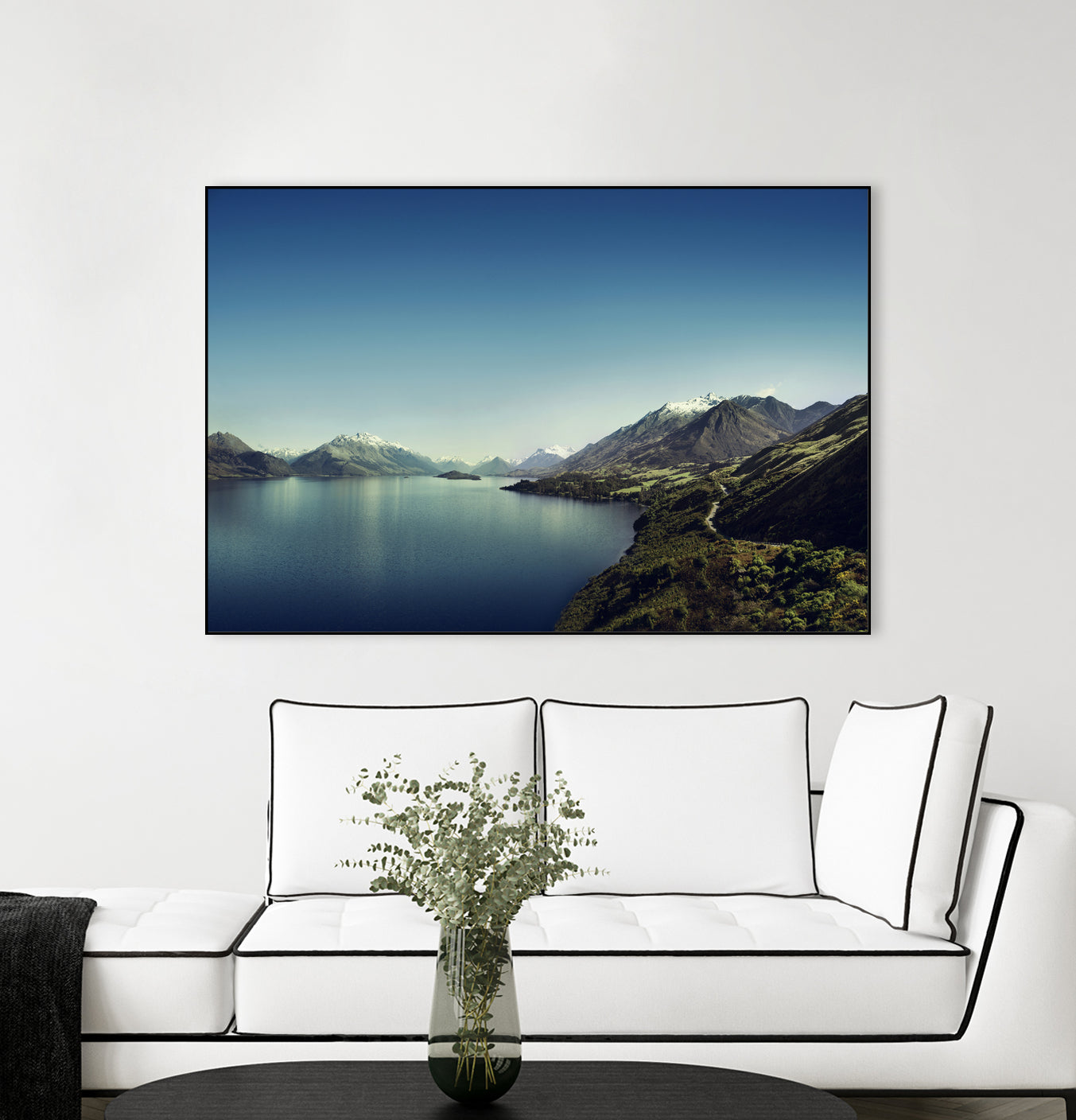 On my way to Glenorchy (Things happened to me) by José Manuel Ríos Valiente on GIANT ART - blue photo illustration