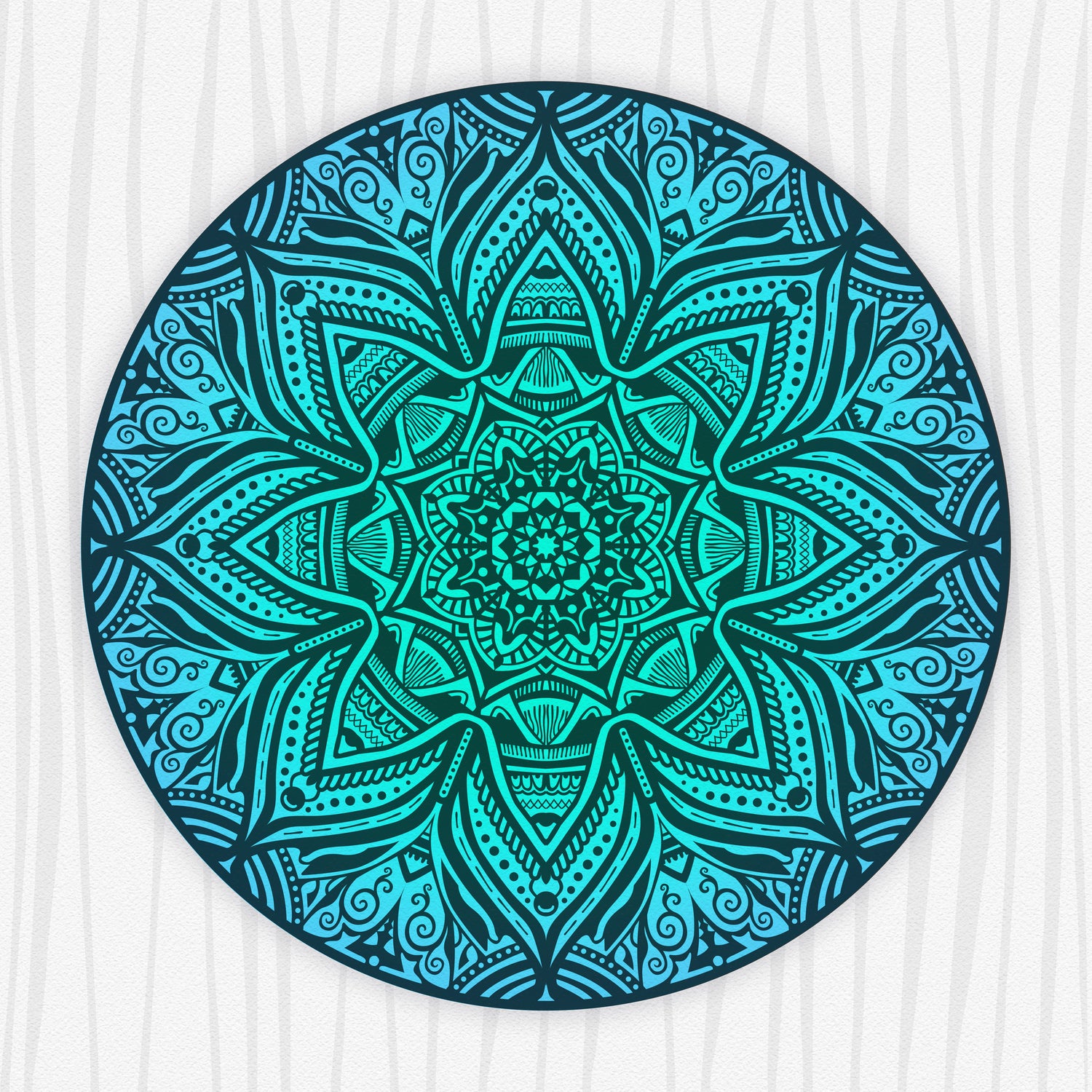 Mandala Aqua by Georgi Zhelyazkov on GIANT ART - blue vector illustration