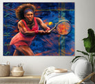 Serena Williams by Allan Burch on GIANT ART - blue digital painting