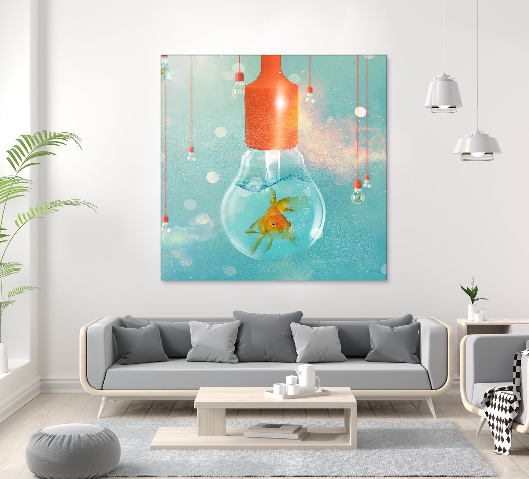 GOLDFISH IDEAS by Vin Zzep on GIANT ART - white digital drawing