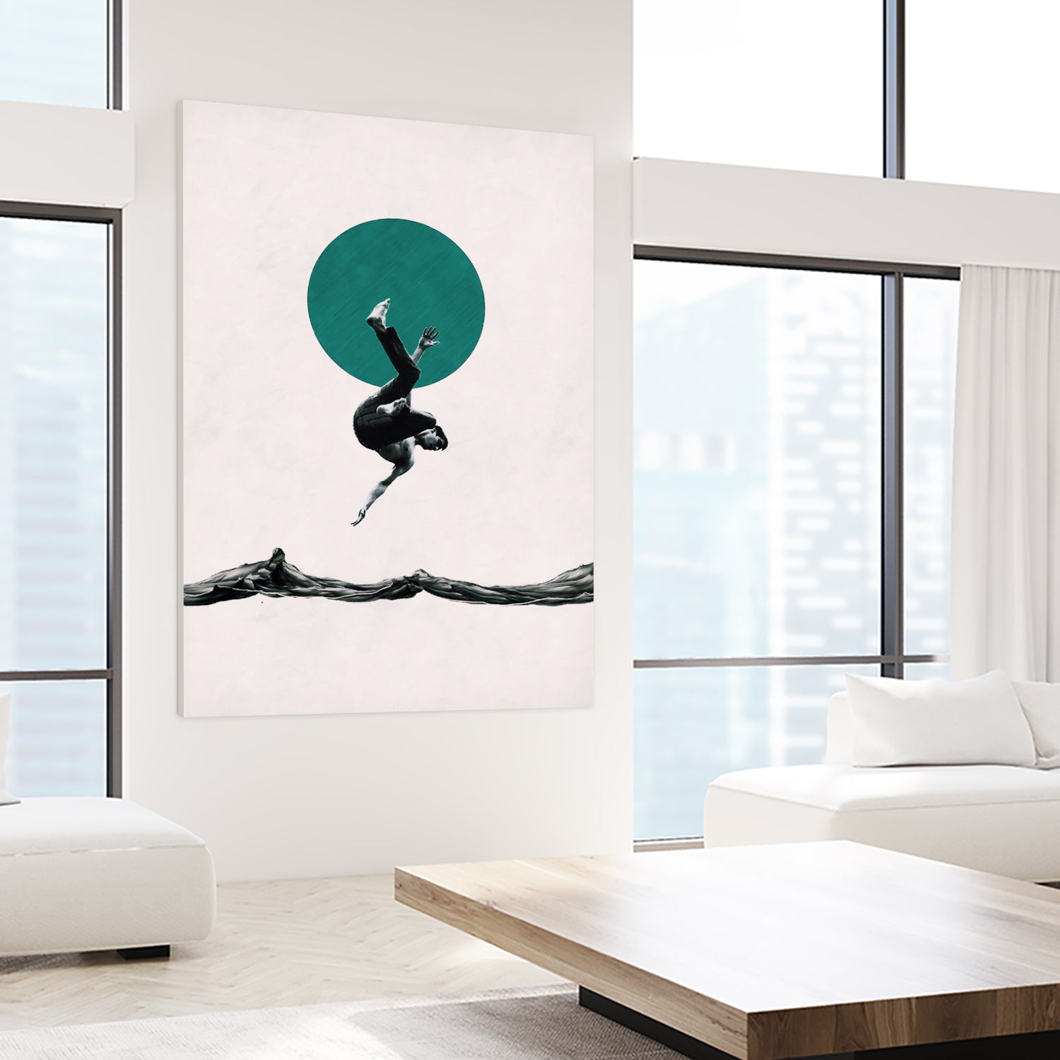 Falling with style by Menelaos Trompoukis on GIANT ART - white digital painting