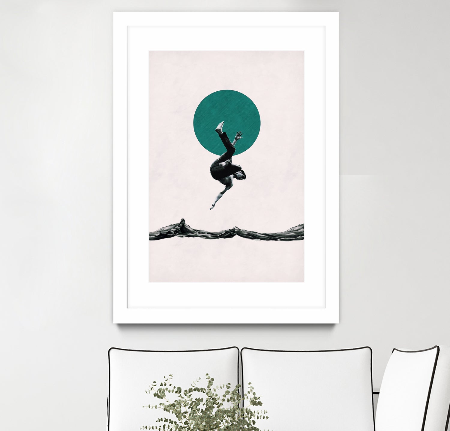 Falling with style by Menelaos Trompoukis on GIANT ART - white digital painting