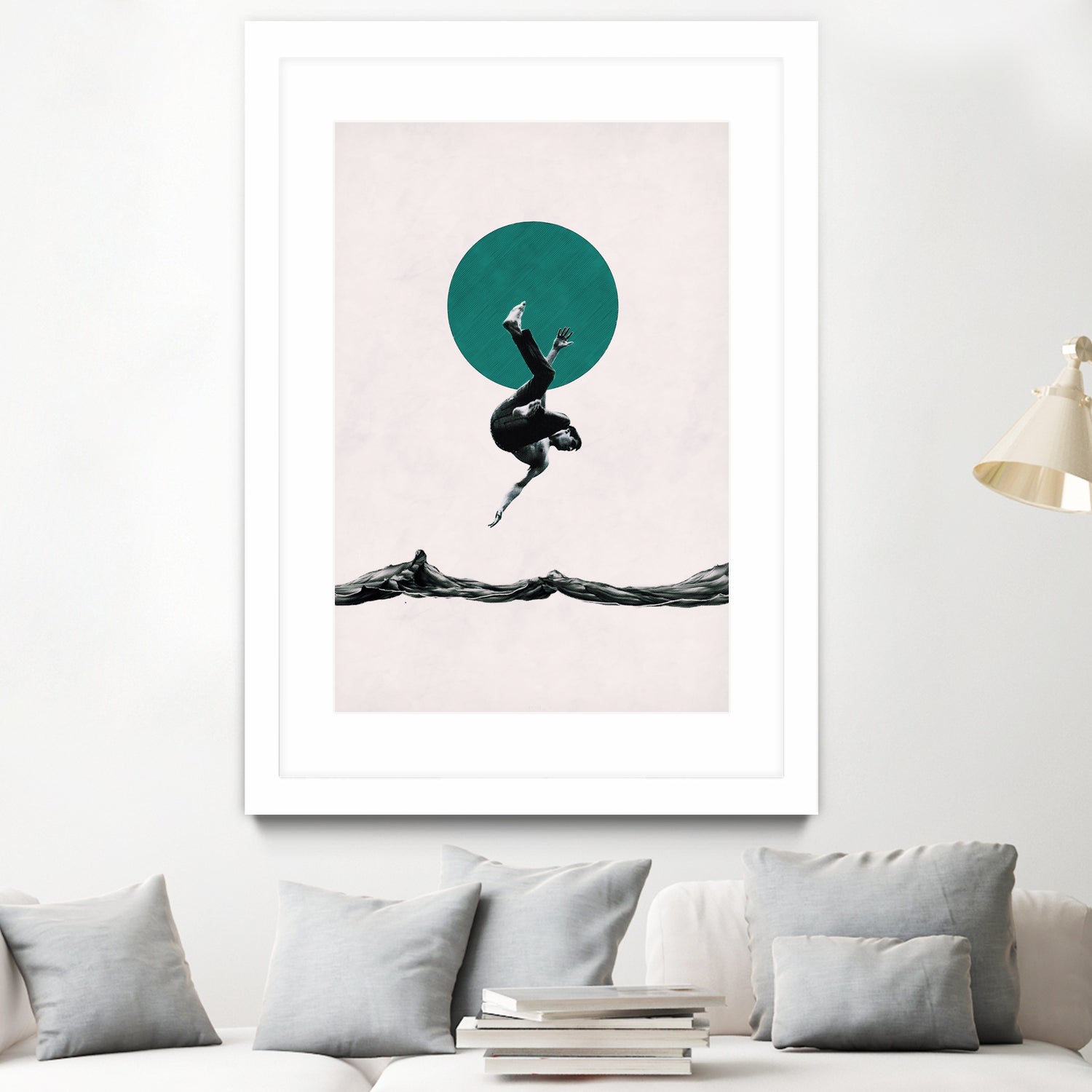 Falling with style by Menelaos Trompoukis on GIANT ART - white digital painting